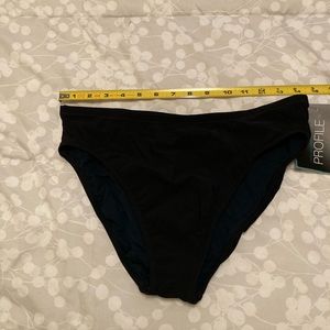 NWT Profile by Gottex black bikini bottoms
